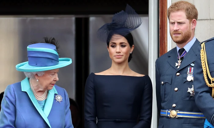 Prințul Harry și Meghan Markle cu Regina Elisabeta  foto   Getty jpg