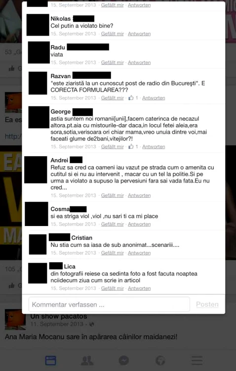 comentariu fb un show pacatos