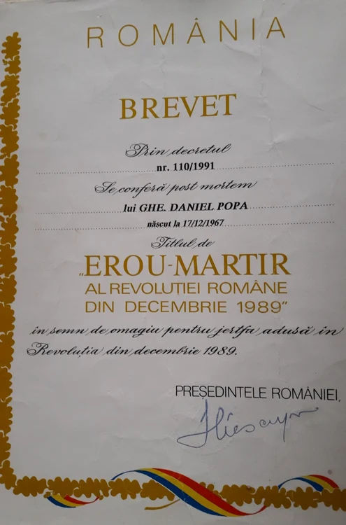 eroul-martir al revoluţiei daniel popa