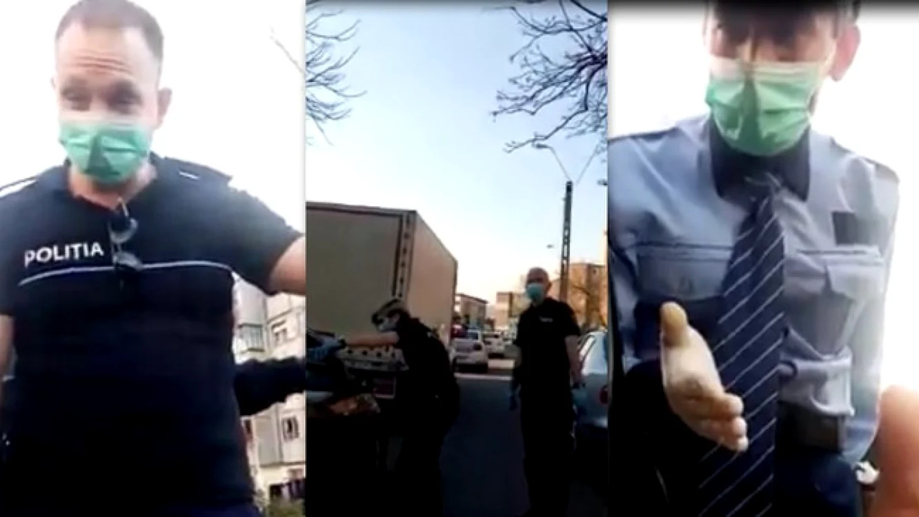 Razia poliţiştilor în Hunedoara.