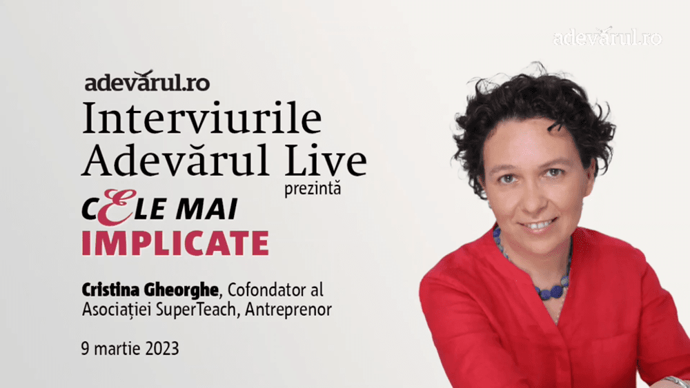 Între eșec și succes. Lecții de antreprenoriat  cu Cristina Gheorghe, Cofondator al Asociației SuperTeach