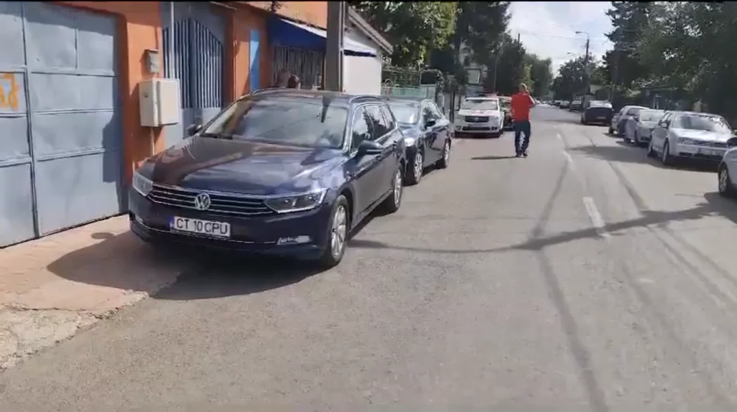 22 de mașini au fost vandalizate. Sursa captura video A.I. 