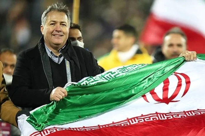 Dragan Skočić, pe când sărbătorea calificarea Iranului la Mondiale. FOTO: Mehr