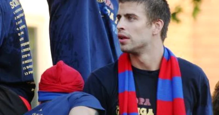 Gerard Pique a sărbătorit în vară câştigarea Ligii Campionilor cu Barcelona