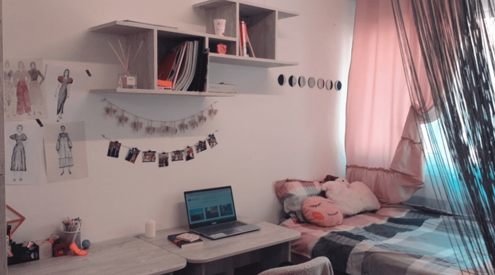 Cea mai tare cameră de cămin din Iași. Cum arată și ce a câștigat studenta care a amenajat-o