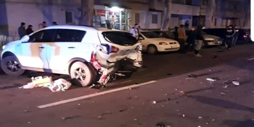 Scenă de la locul accidentului de la Brăila FOTO Grupul Şoferilor din Galaţi