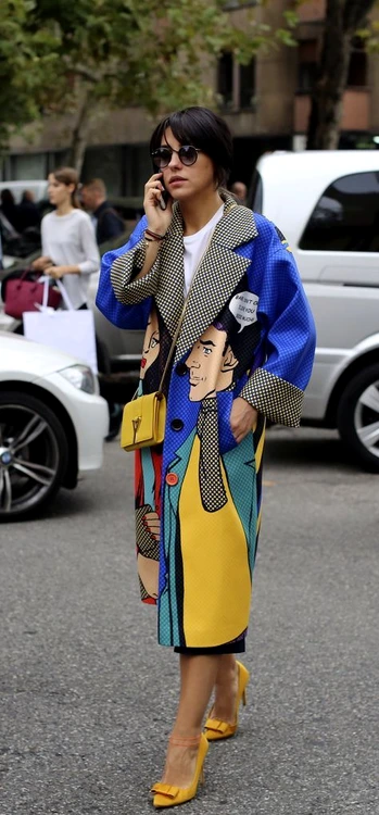 1 pop art graphic coat outfit with yellow shoes jpg jpeg