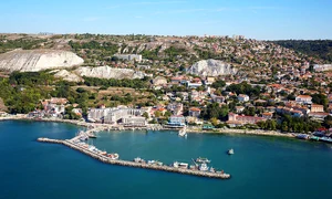 1280px Balchik Bulgaria aerial photo from the Black Sea jpg