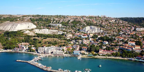 1280px Balchik Bulgaria aerial photo from the Black Sea jpg