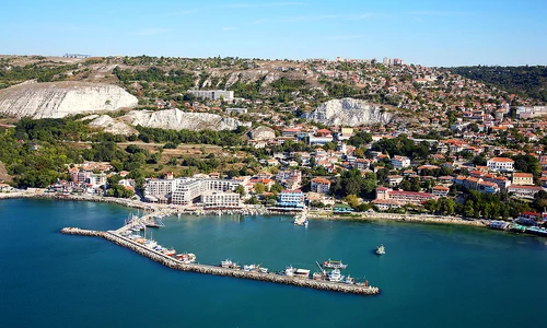 1280px Balchik Bulgaria aerial photo from the Black Sea jpg