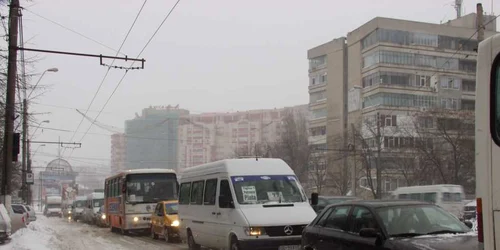 Trafic infernal pe strada Brăilei