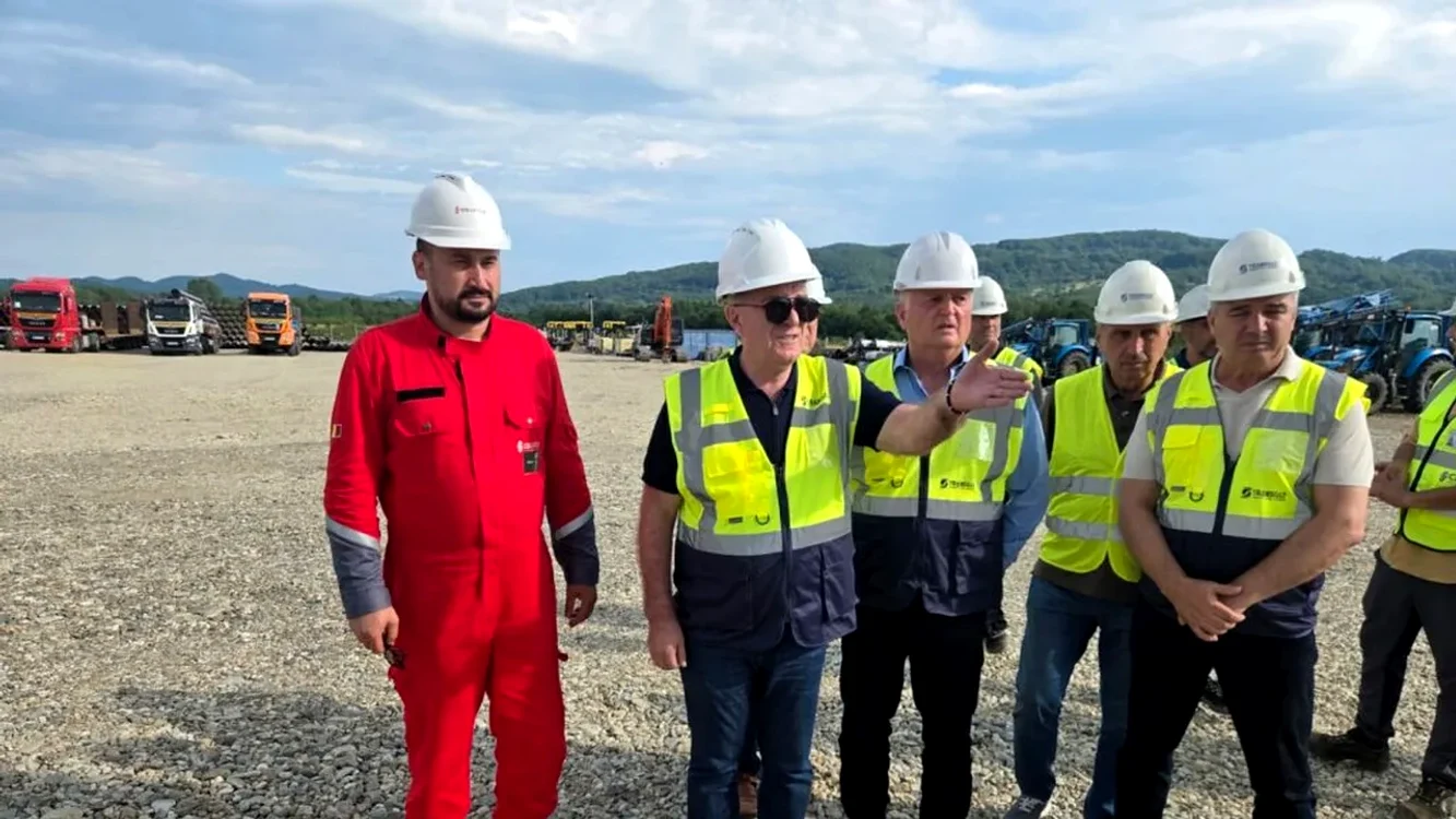 Ion Sterian, șeful Transgaz, a efectuat o vizită pe șantier