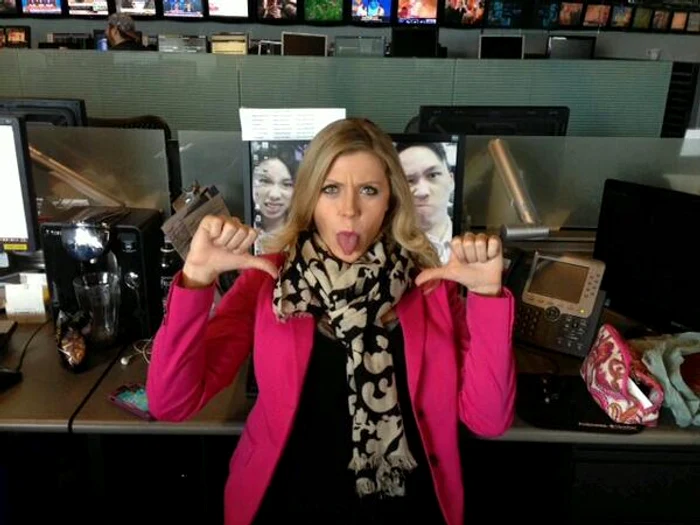 
    Natalie Duddridge a avut parte de un moment jenantFoto Twitter  