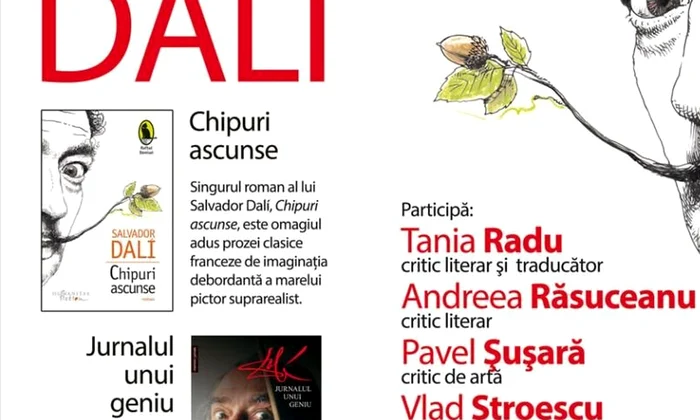 Singurul roman al lui Salvador Dali, „Chipuri ascunse”, lansat de Humanitas jpeg