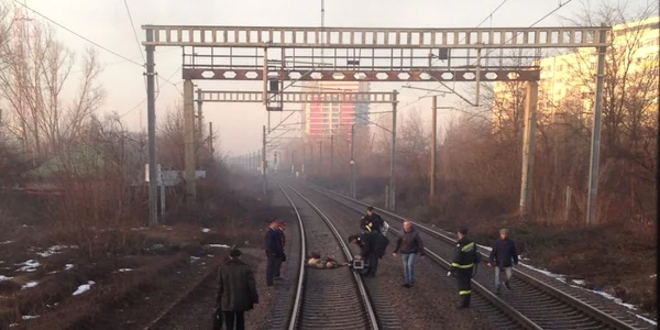 Accident de tren pe linia Bucureşti - Constanţa Foto Gina Costescu