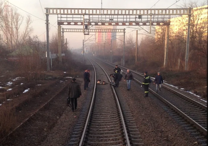 Accident de tren pe linia Bucureşti - Constanţa Foto Gina Costescu