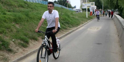 Nicuşor Ciumacenco a mers pe una dintre biciclete