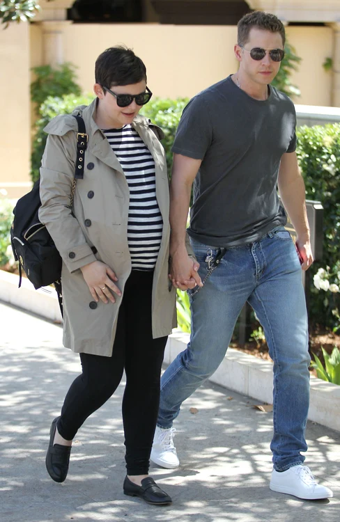 Pregnant Ginnifer Goodwin & Josh Dallas Out For Lunch In Beverly Hills jpeg