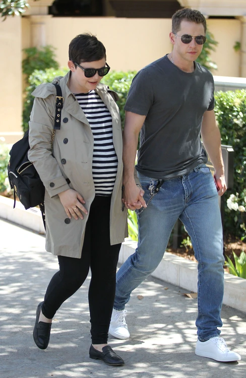 Pregnant Ginnifer Goodwin & Josh Dallas Out For Lunch In Beverly Hills jpeg