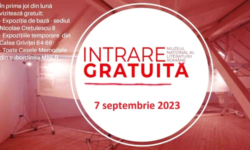 Intrare gratuită la Muzeul Național al Literaturii Române, în prima joi din lună