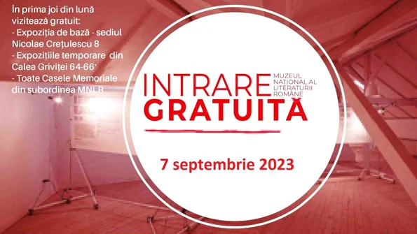 Intrare gratuită la Muzeul Național al Literaturii Române, în prima joi din lună