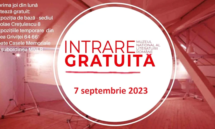 Intrare gratuită la Muzeul Național al Literaturii Române, în prima joi din lună