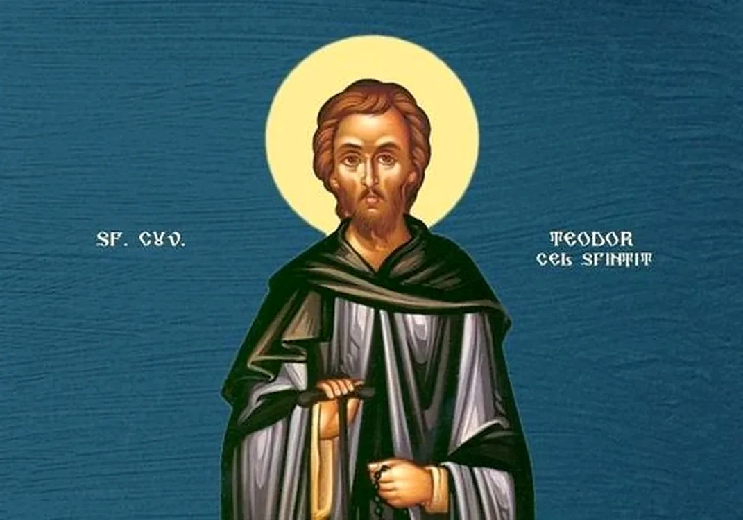 Pe 16 mai, Biserica Ortodoxă Română îl cinstește pe Sfântul Cuvios Teodor cel Sfințit.