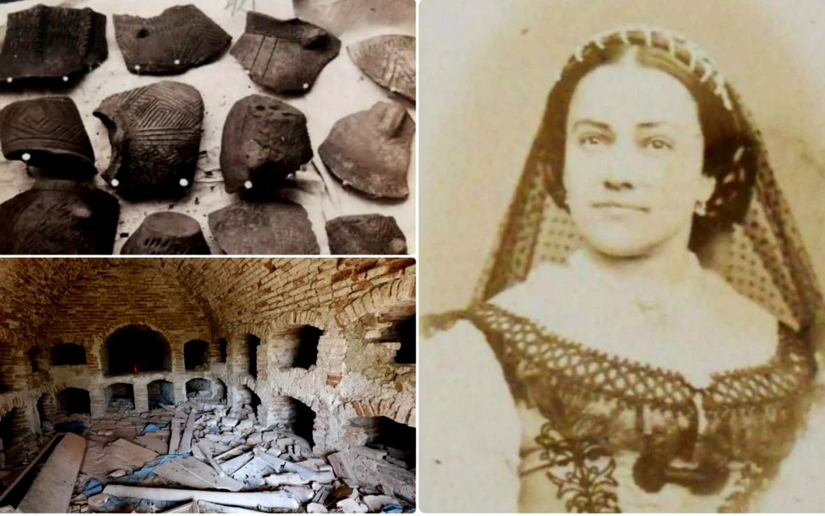 Zsofia Torma, mormântu ei și piese descoperite. Sursa: Laura Coltofean / Daniel Guță