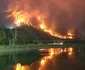 Incendiu de proporții pe Valea Oltului în comuna Racovița Vâlcea Foto Primăria Racovița