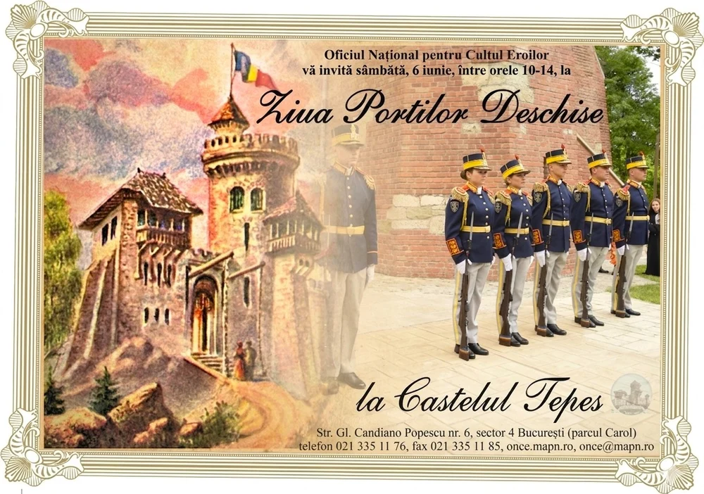 Cum va fi sărbătorită Ziua Eroilor la Castelul Țepeș din Parcul Carol I. Accesul publicului este gratuit