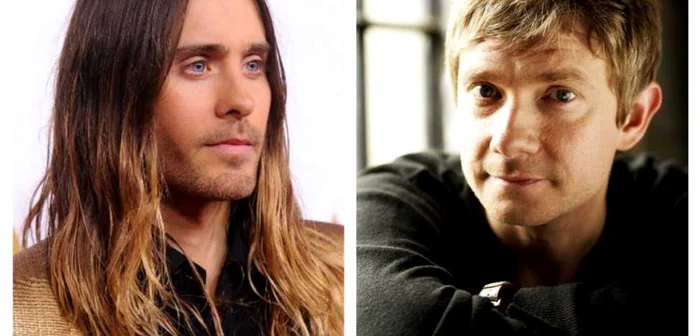 Jared Leto, solistul
trupei 30 Seconds to Mars, şi Martin Freeman, actorul are l-a
interpretat pe  Bilbo Baggins în filmul „Hobbitul“ au fiecare
câte 43 de ani FOTO GettyImages/Gulliver/Arhivă