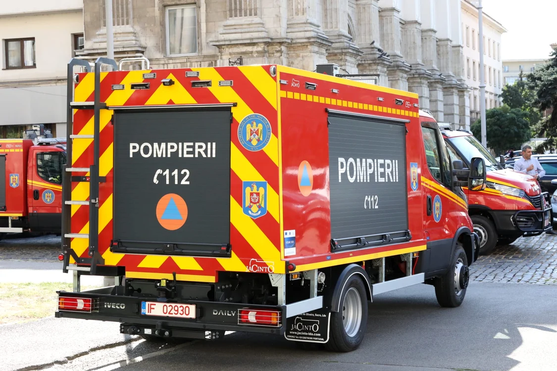 Noile autospeciale au abilitatea de a pulveriza apa sub formă de ceață FOTO IGSU