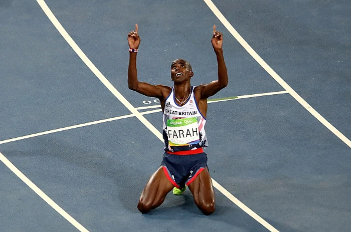 Mo Farah a câștigat aurul la proba de 10.000 m la Rio, dar și la Londra, în 2012Foto: Getty