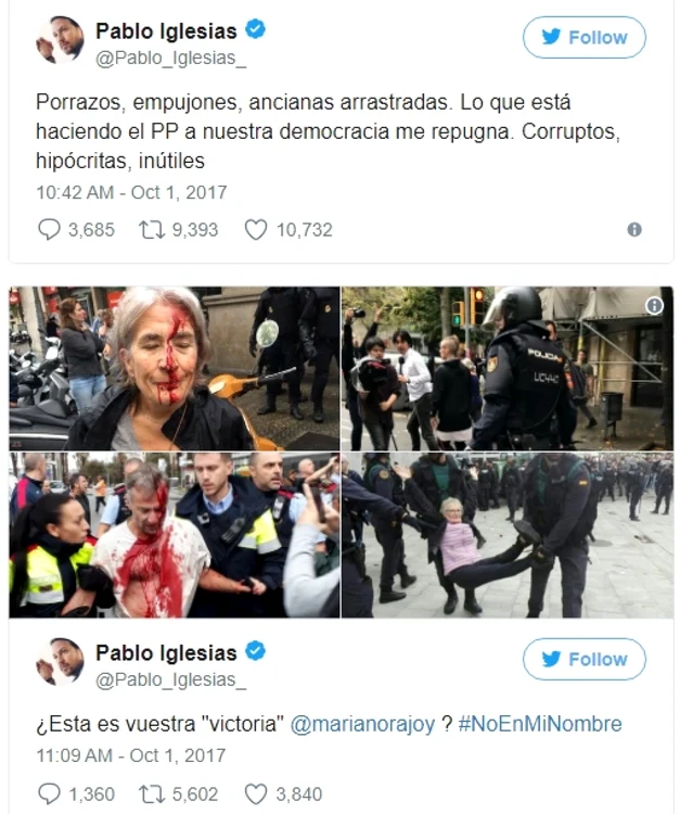 victime sange referendum catalonia barcelona captura twitter