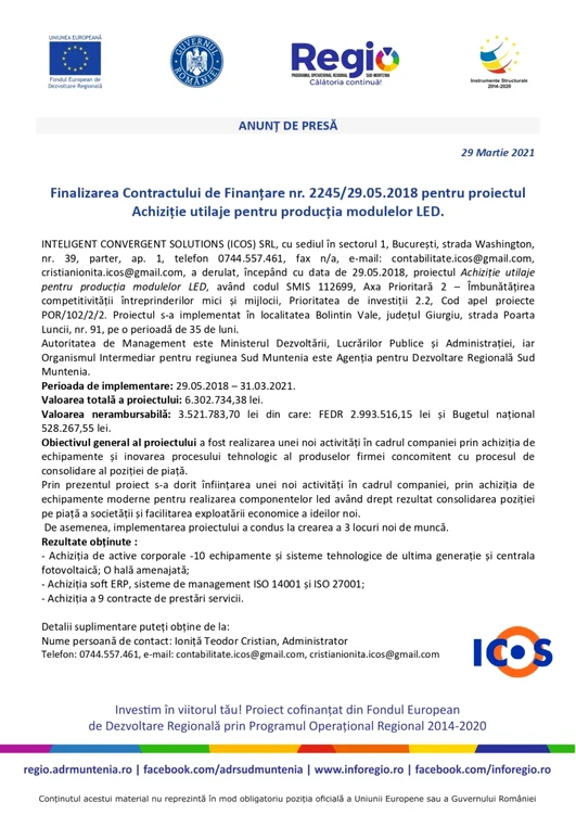 anunt de presa inteligent convergent