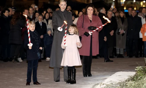 Prințesa Charlene de Monaco și copiii în Ajunul Zilei Sfintei Devota, Getty (5) jpg