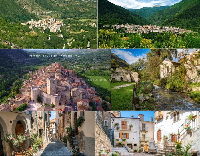 Colaj imagini cu localitatea din Italia care este prima comunitate smart de urși Visit Italy EU DMS