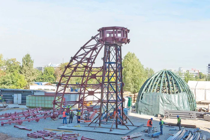 Turlele se vor sprijini pe schelet metalic