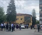 Protest spontan împotriva condiţiilor din Spitalul Suport Covid Horezu - Vâlcea şi a modului în care sunt trataţi pacienţii bolnavi de noul coronavirus Foto captură video