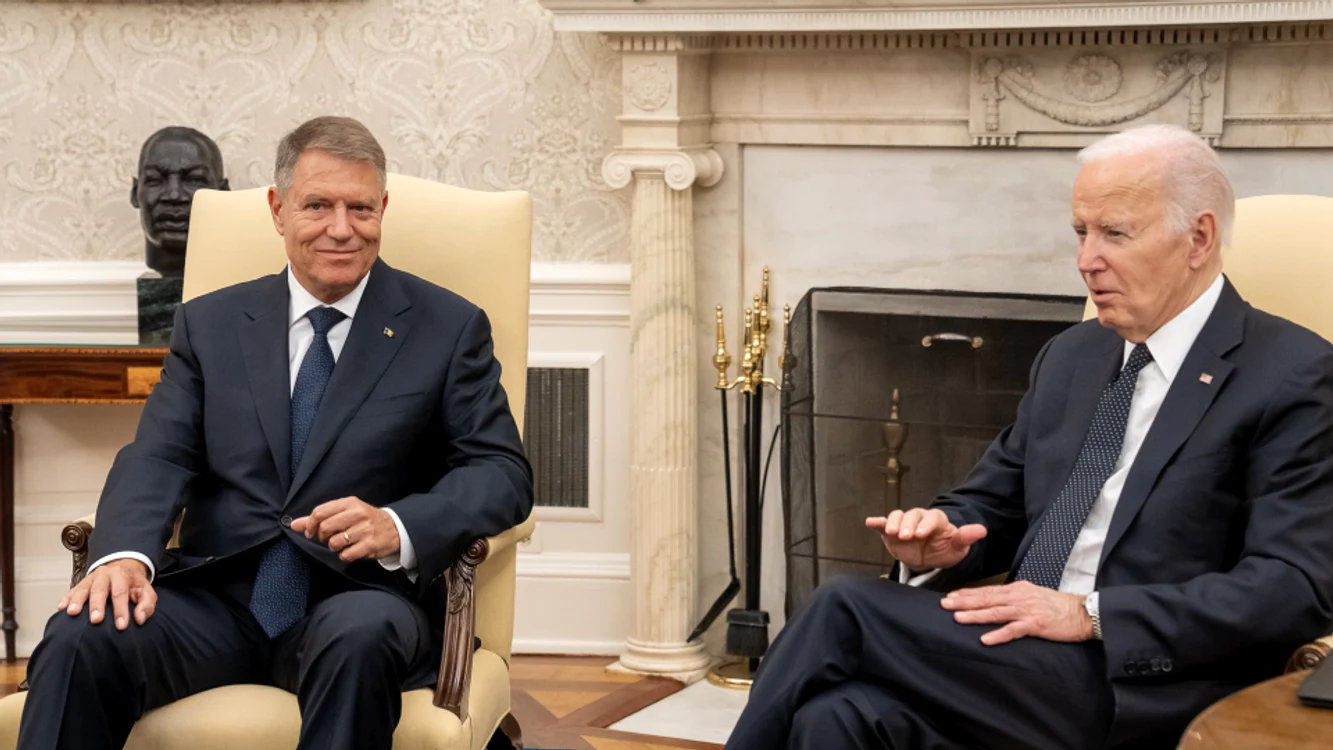 Klaus Iohannis a fost primit la Casa Alba de Joe Biden