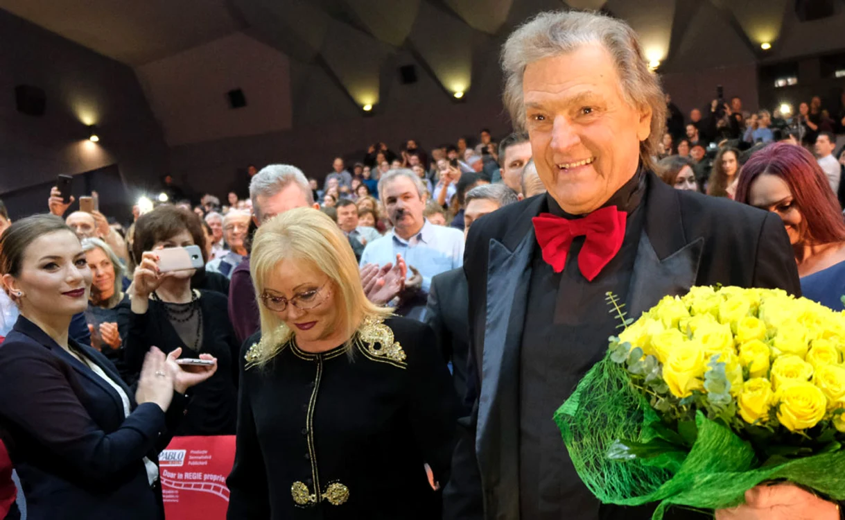 
    Elvira Deatcu, Florin Piersic și Adela Popescu pe platourile de filmare  