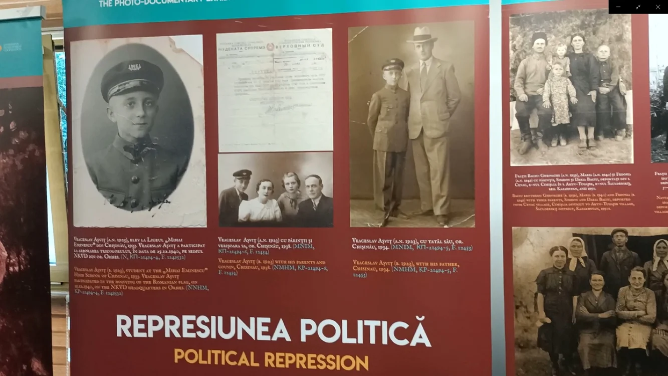 Expoziția Copilăria în Gulag la Vâlcea cu dramele rusificării în Basarabia Foto Daciana Stoica