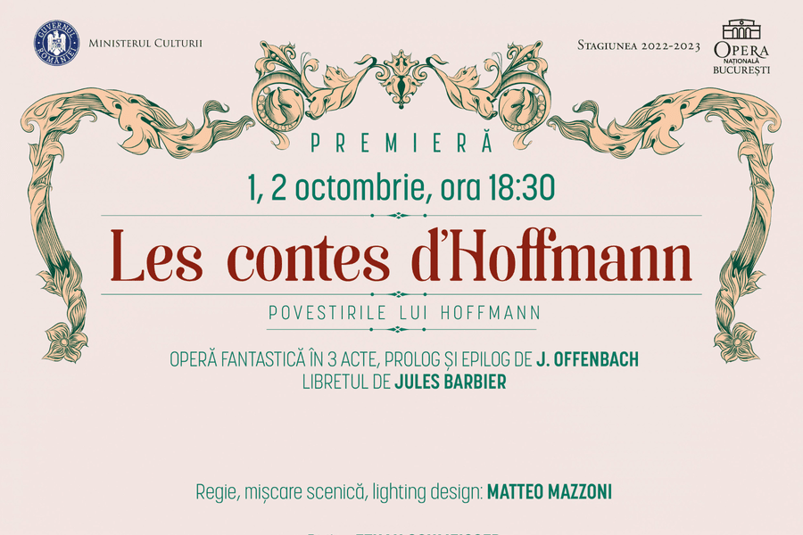 Premiera „Povestirile lui Hoffmann” deschide stagiunea Operei Naționale București