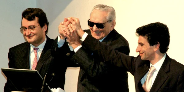 Michelle Ferrero impreuna cu cei doi fii Giovanni si Pietro FOTO bloomberg.com