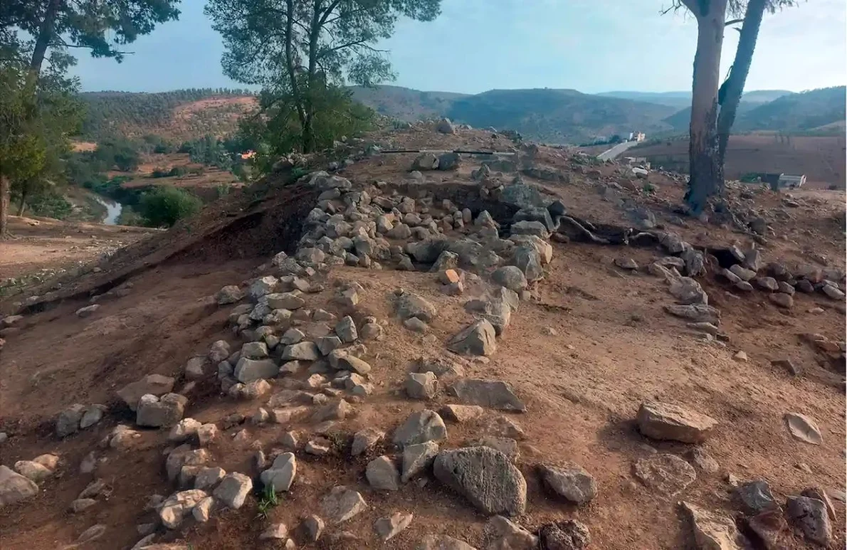 Structura defensivă cercetată la situl Oued Beht