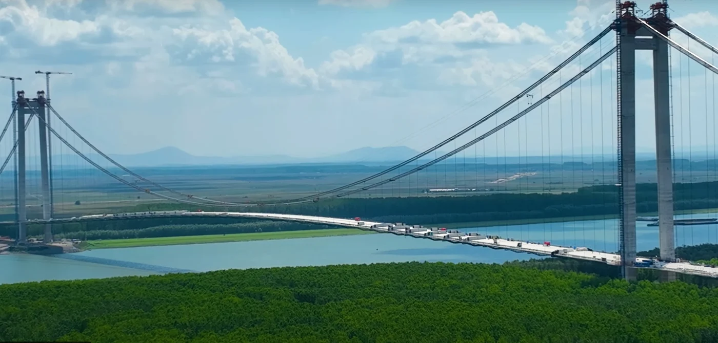 Podul de la Brăila va fi al treilea din Europa ca mărime FOTO arhivă Adevărul