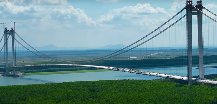Podul de la Brăila va fi al treilea din Europa ca mărime FOTO arhivă Adevărul