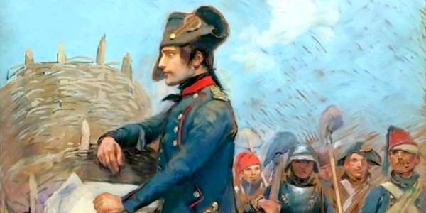 Bonaparte la asediul Toulonului, pictură de Édouard Detaille (© Wikimedia Commons)