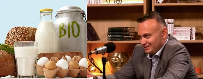 Medicul Adrian Marinescu, despre alimentele bio / Foto: Shutterstock, captură YouTube