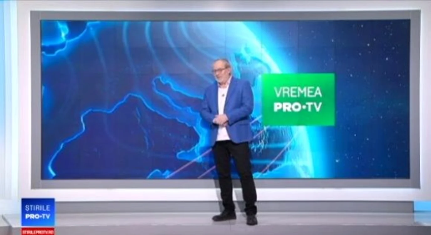 Florin Busuioc s-a întors de curând în platol Pro TV pentru a prezenta vremea